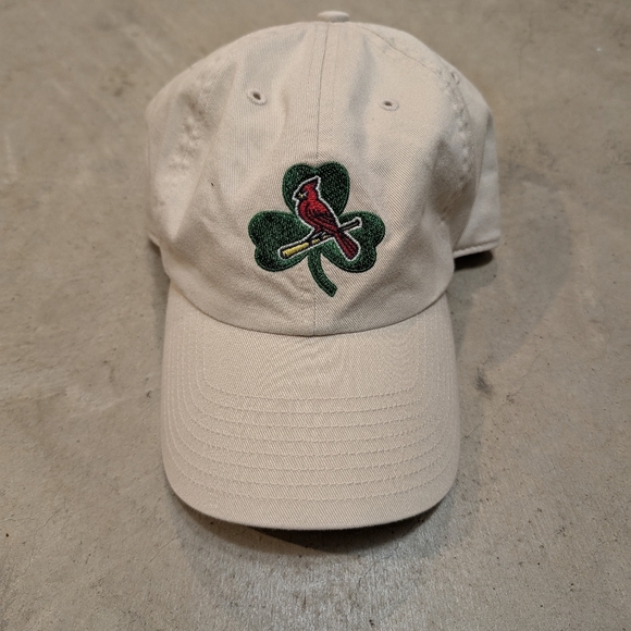 VTG NWT ST Louis Cardinals Spring Training Hat Strap Back Twins Enterprise Khaki - Picture 1 of 4